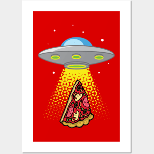 UFO Pizza Abduction Posters and Art